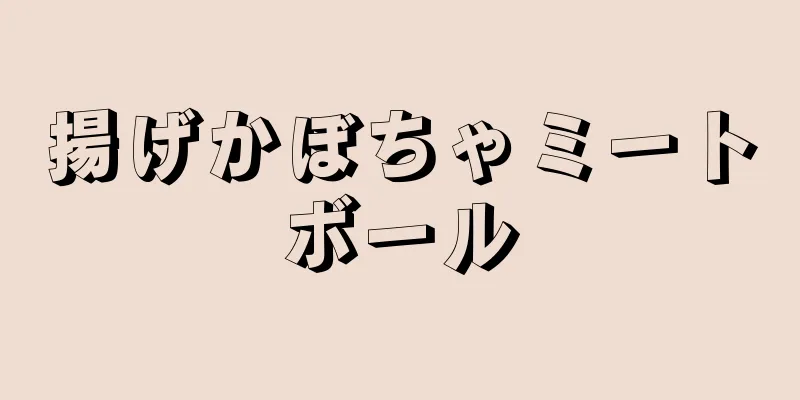 揚げかぼちゃミートボール