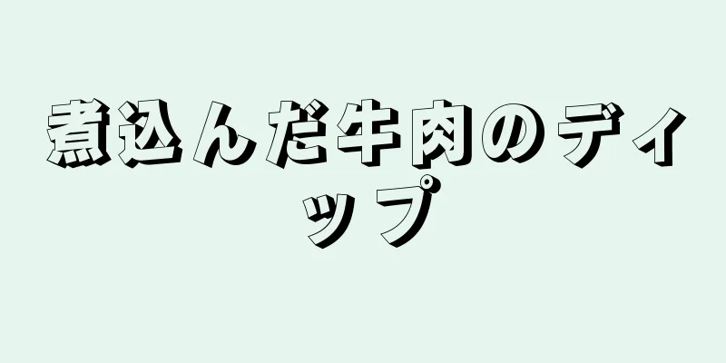 煮込んだ牛肉のディップ