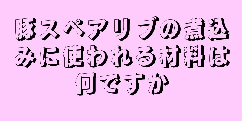 豚スペアリブの煮込みに使われる材料は何ですか