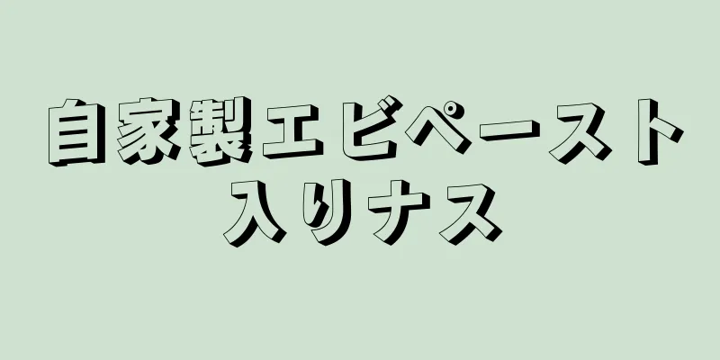 自家製エビペースト入りナス