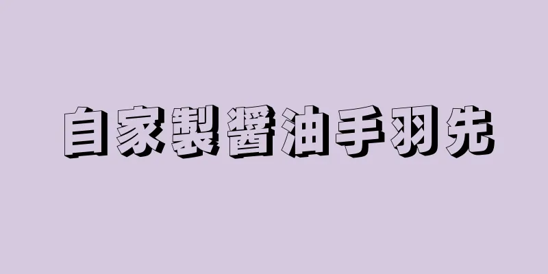 自家製醤油手羽先