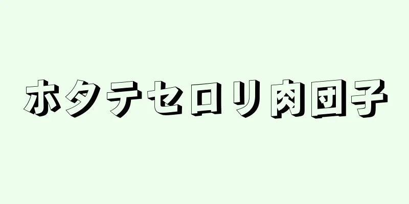 ホタテセロリ肉団子
