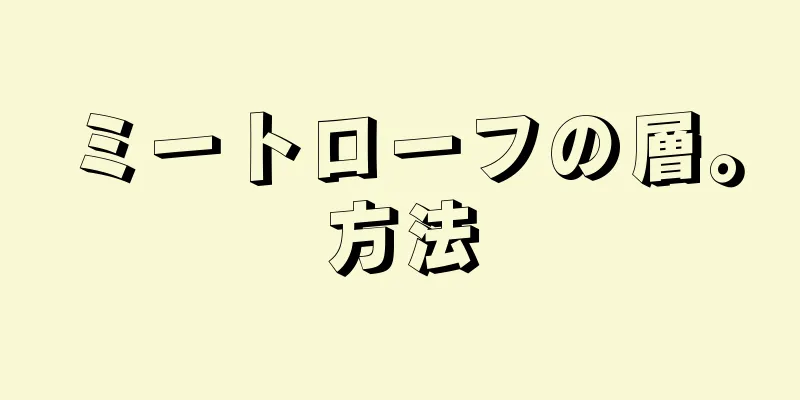 ミートローフの層。方法