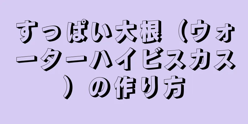 すっぱい大根（ウォーターハイビスカス）の作り方