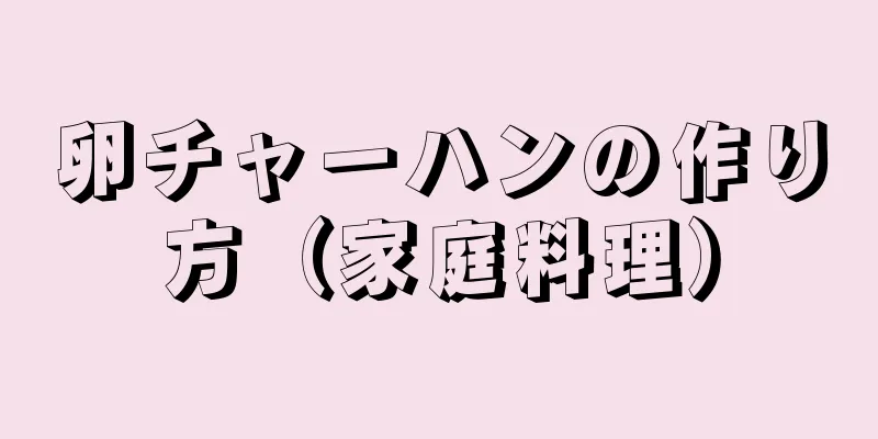卵チャーハンの作り方（家庭料理）