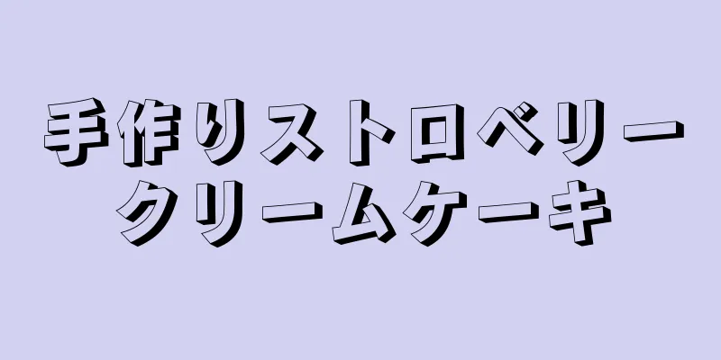 手作りストロベリークリームケーキ