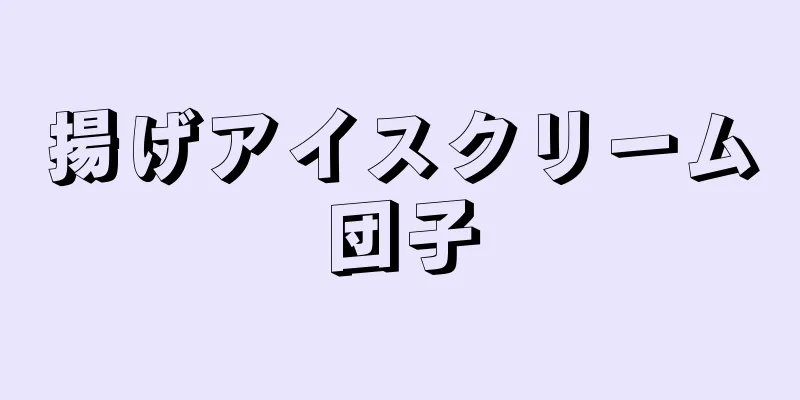 揚げアイスクリーム団子