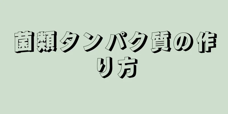 菌類タンパク質の作り方
