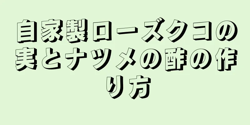 自家製ローズクコの実とナツメの酢の作り方
