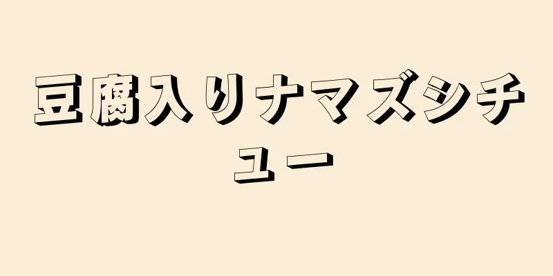 豆腐入りナマズシチュー