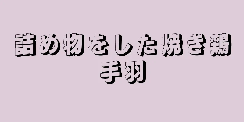 詰め物をした焼き鶏手羽