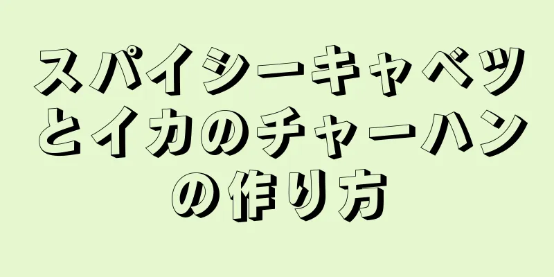 スパイシーキャベツとイカのチャーハンの作り方