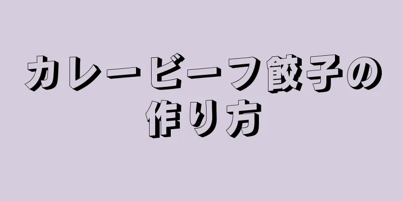 カレービーフ餃子の作り方