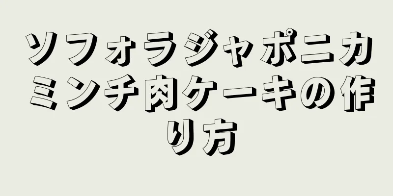 ソフォラジャポニカミンチ肉ケーキの作り方