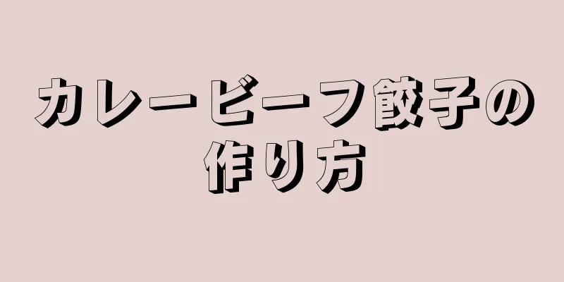 カレービーフ餃子の作り方