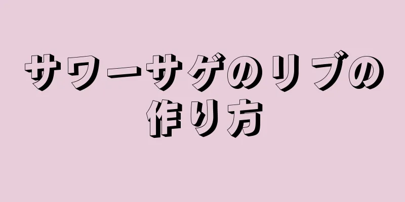 サワーサゲのリブの作り方