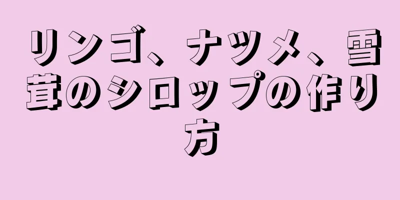 リンゴ、ナツメ、雪茸のシロップの作り方