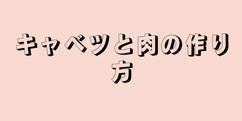 キャベツと肉の作り方