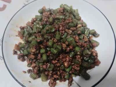 ひき肉入りインゲンの煮込みの作り方：12