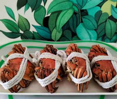 蒸し毛ガニのレシピ