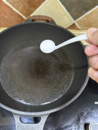 ほうれん草と卵のレシピ手順：2