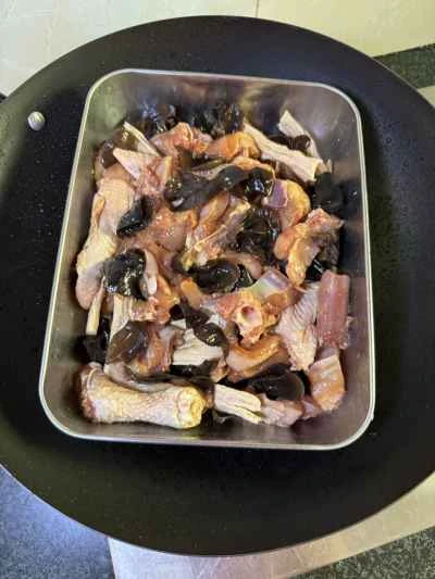 乾燥豆腐とキクラゲの蒸し鶏の作り方：8