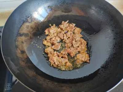 ササゲと牛肉の炒め物の作り方：6