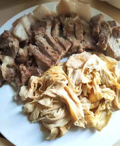 蒸し豚肉と乾燥豆腐スティックのレシピ手順：6