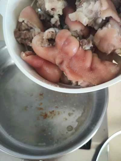 にんじん入り豚足煮込みの作り方：3