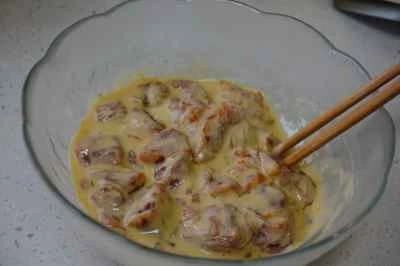 パイナップル入り酢豚のレシピ手順：6