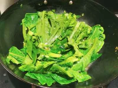 フォアグラ焼きレタスの作り方：7