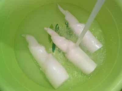 水煮タケノコと揚げグルテン入り鶏手羽先の煮込みの作り方：2