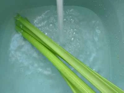 きのこ、黒キクラゲ、セロリの炒め物の作り方：2