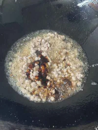 トマト、卵、ひき肉の作り方：7