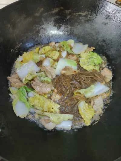 春雨とキャベツの炒め物の作り方：11