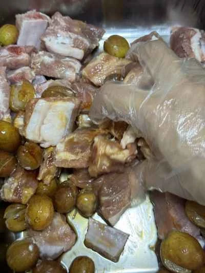 黄皮蒸し豚スペアリブの作り方：6