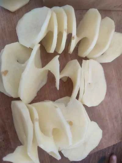 フライドポテトチップスの作り方：2