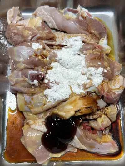 蒸し鶏とベビーカボチャのレシピ手順：4