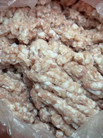 ひき肉と豆のペーストのナスの作り方：1