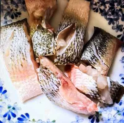 蒸しスズキの切り身のレシピ手順：3