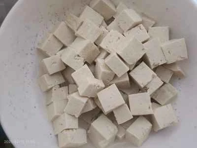 麻婆豆腐のレシピ手順：2