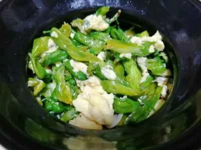 ホウキバナ卵炒めの作り方：7