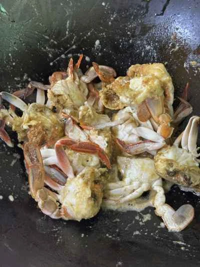 カニ入り餅炒めの作り方：6