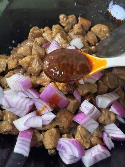 ニンニク風味の豚肉炒めの作り方：14