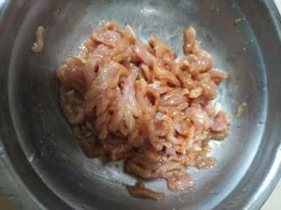 セロリと細切り豚肉の炒め物の作り方：5