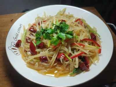 ホット＆サワーシュレッドポテトの作り方：10