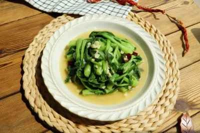 ニンニク風味のチンゲン菜の作り方：5