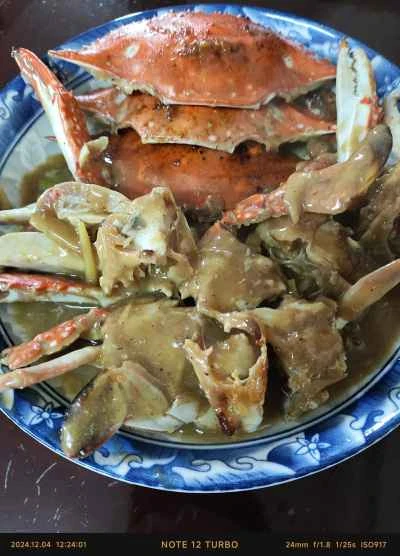 ネギと生姜を添えたワタリガニのレシピ