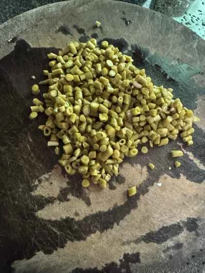 いんげんの漬物と卵炒めの作り方：1