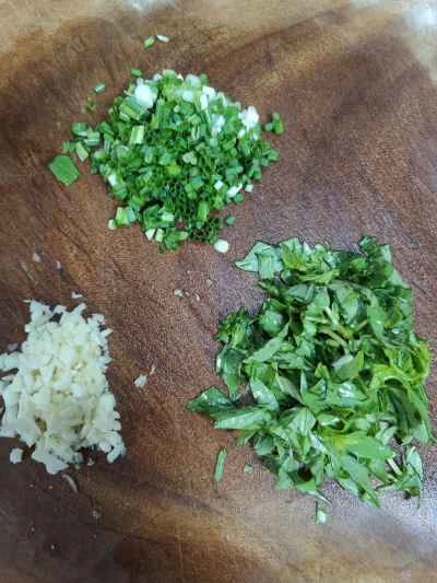 バジル入り目玉焼きの作り方：3